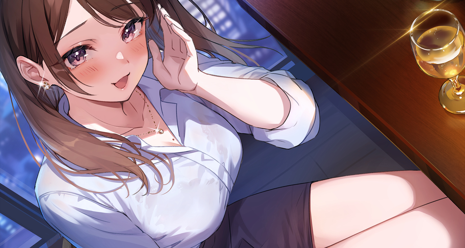 酒吧女孩:今晚陪我来一杯吗~ 酒吧女孩:今晚陪我来一杯吗~