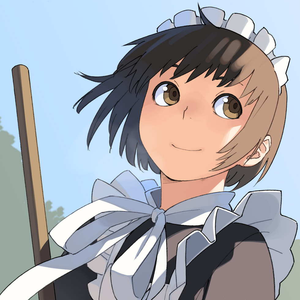 朝メイド插画图片壁纸 朝メイド插画图片壁纸