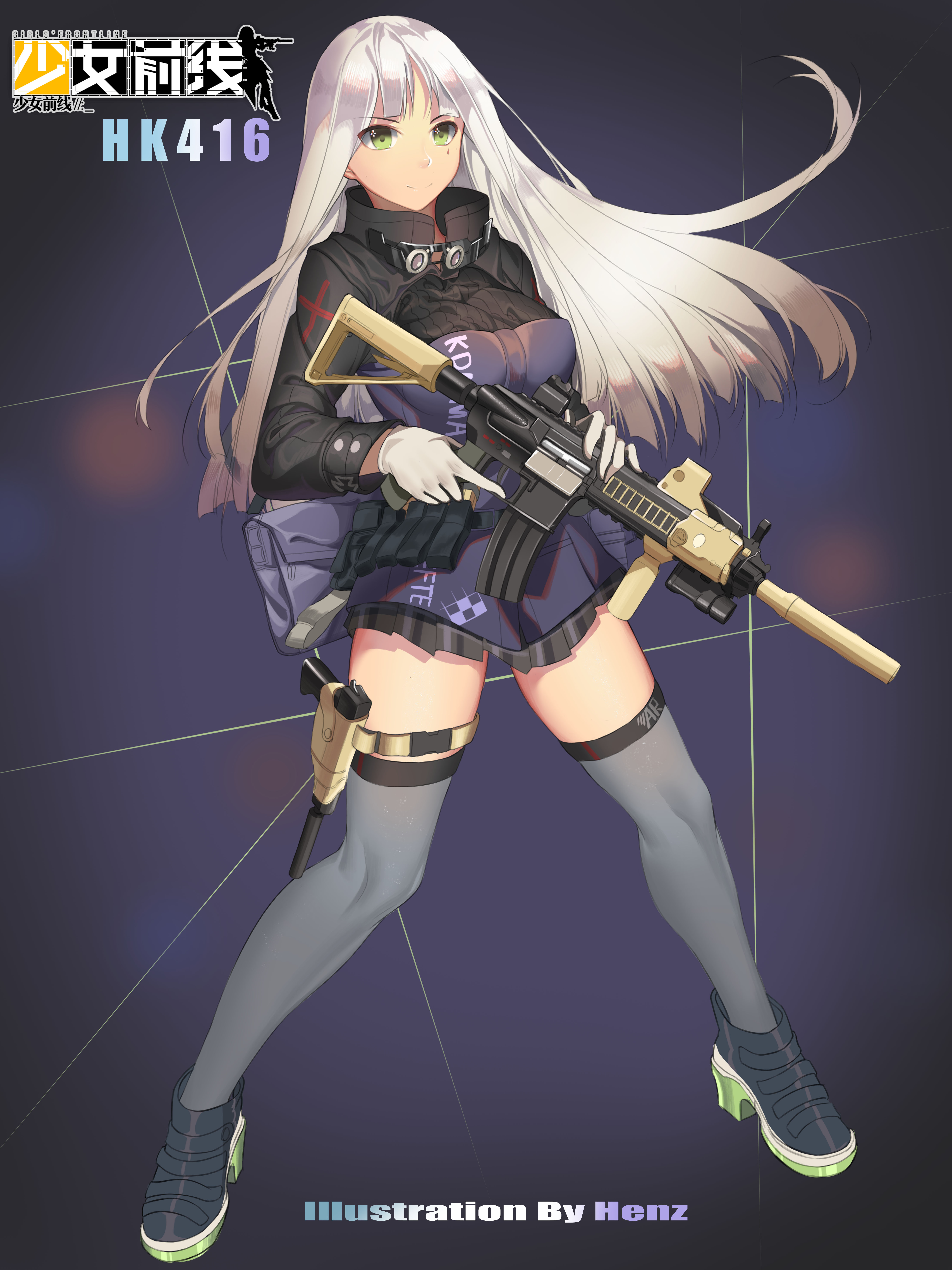 少女前线hk416同人hk416美腿萌娘二次元-触站