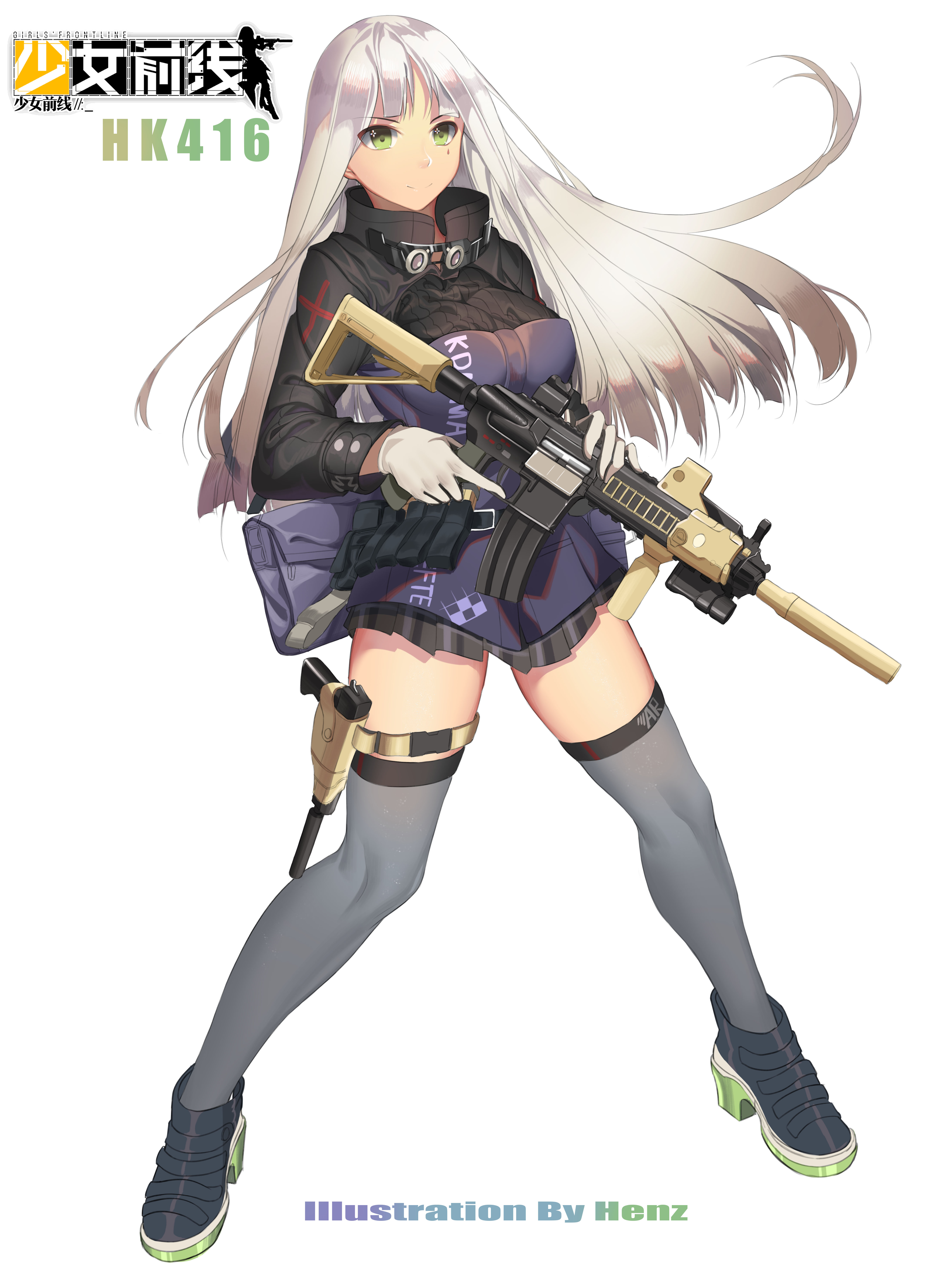 少女前线hk416同人hk416美腿萌娘二次元-触站