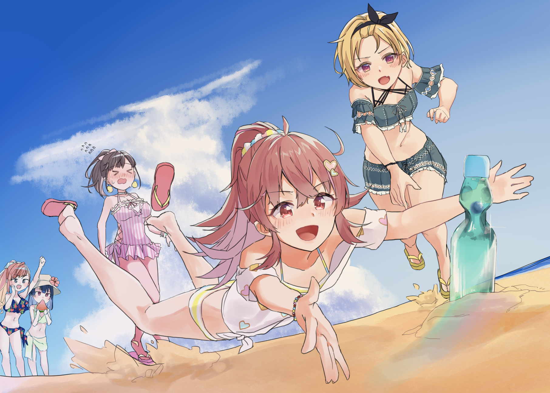 沙滩杀手!插画图片壁纸 沙滩杀手!插画图片壁纸