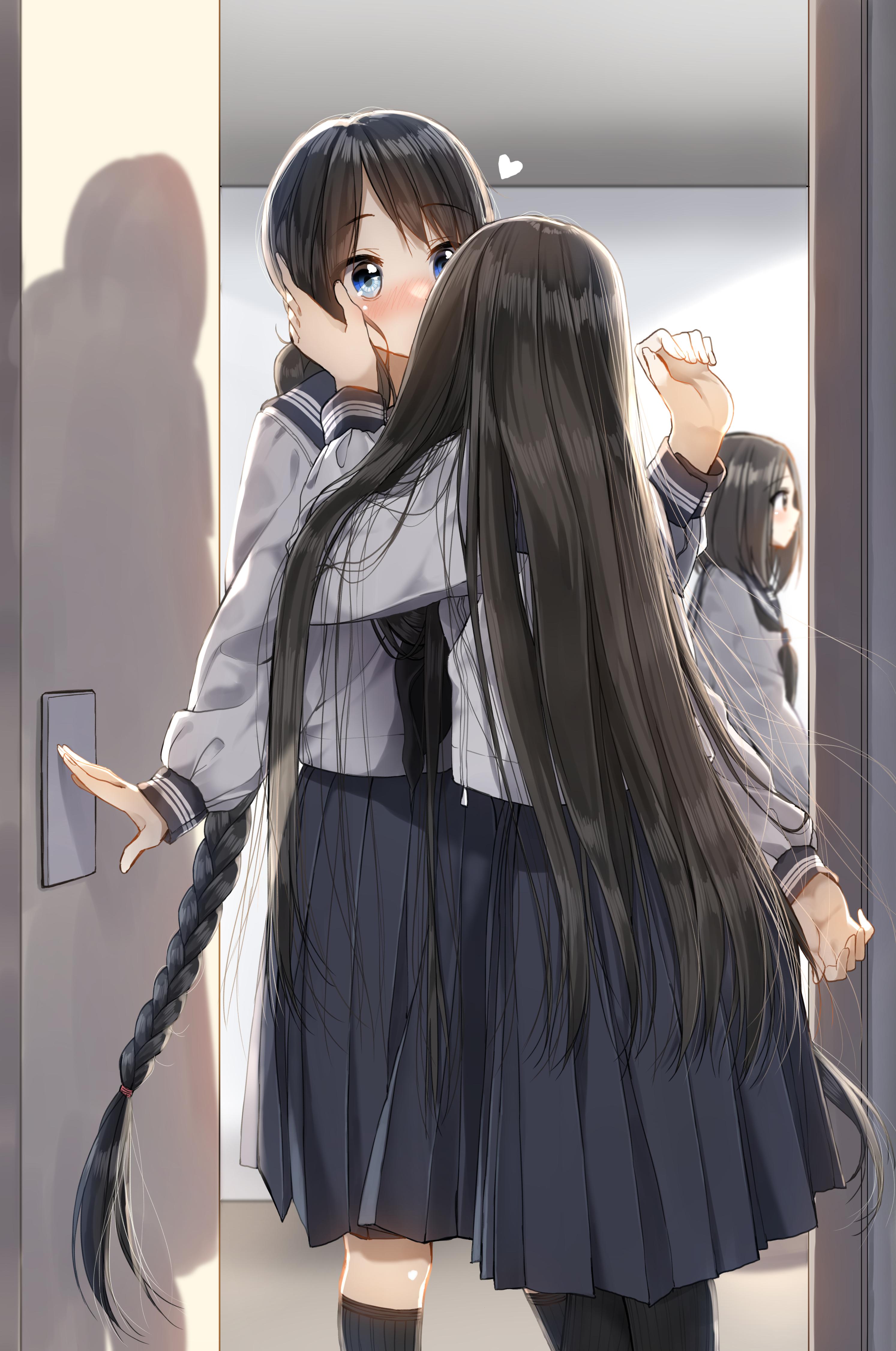为了不被任何人发现而接吻的挑战2|水手服 - 画师通