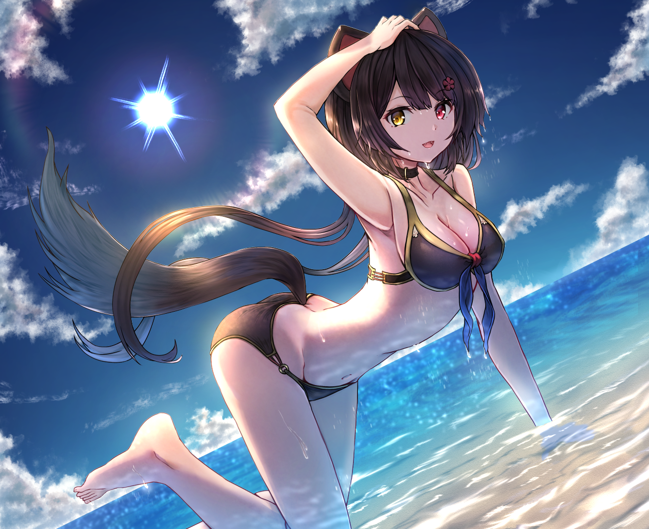 水着戌亥插画图片壁纸 水着戌亥插画图片壁纸