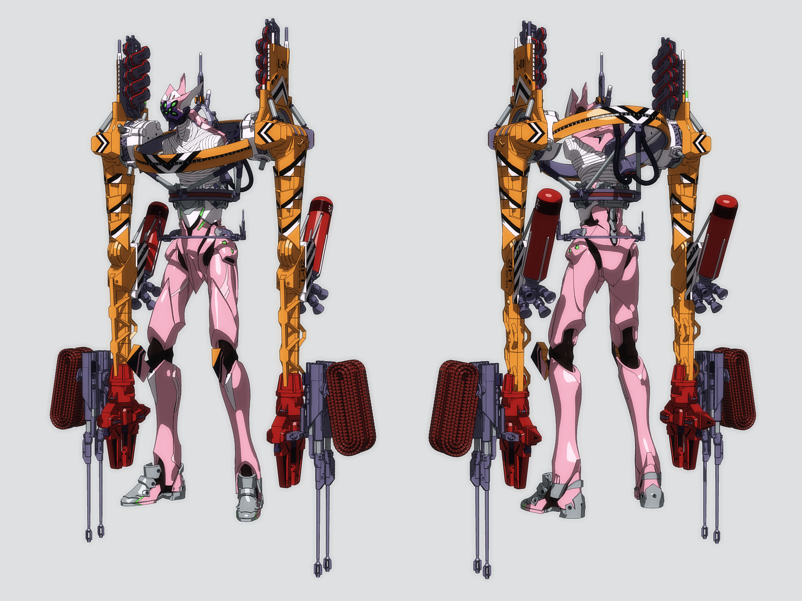手工EVA 8号机β临时战斗形态插画图片壁纸 手工EVA 8号机β临时战斗形态插画图片壁纸