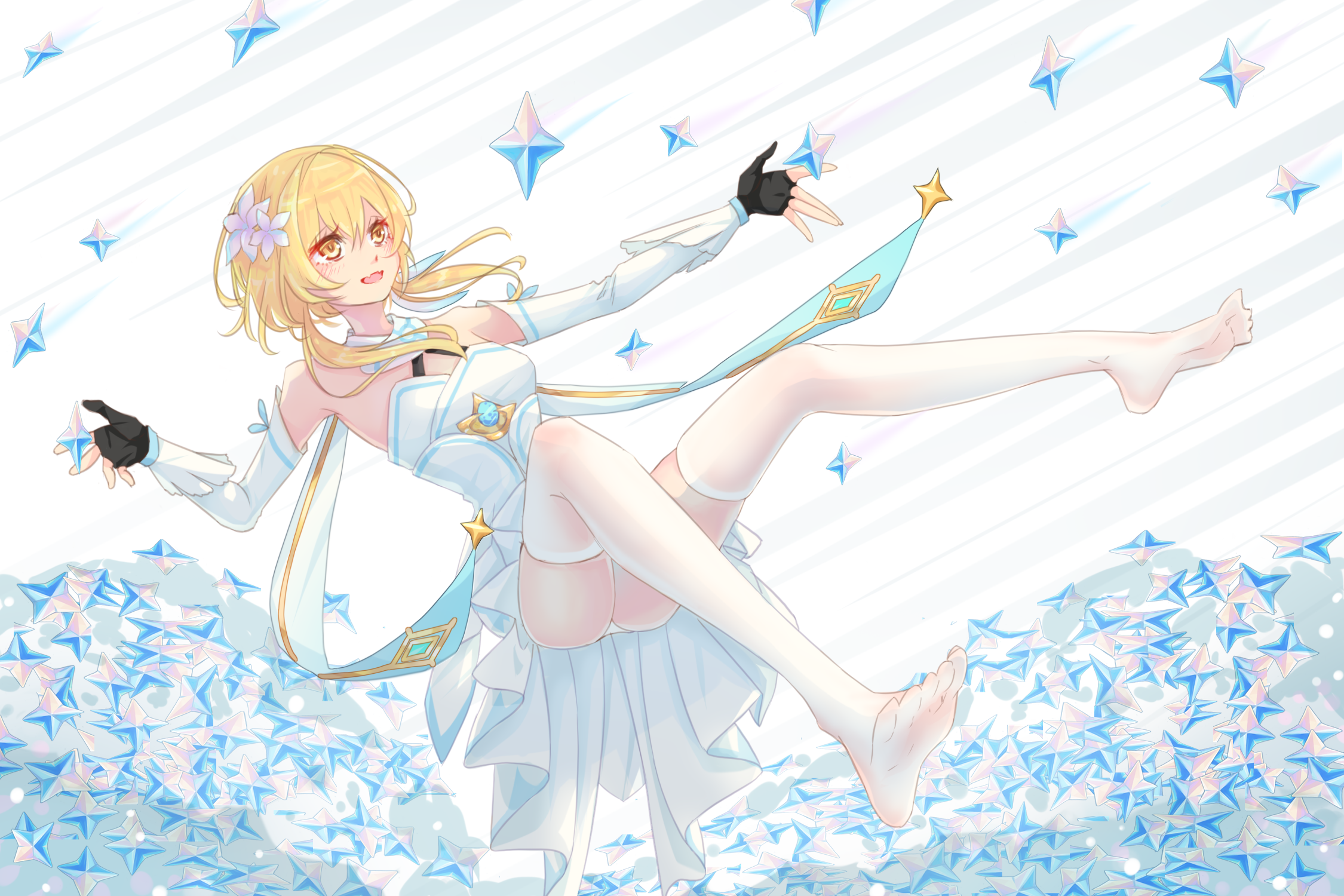 做梦呢|少女|女孩子|荧|蛍(原神) - 画师通