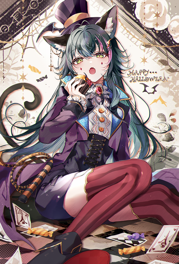 Halloween cat 插画图片壁纸 Halloween cat 插画图片壁纸