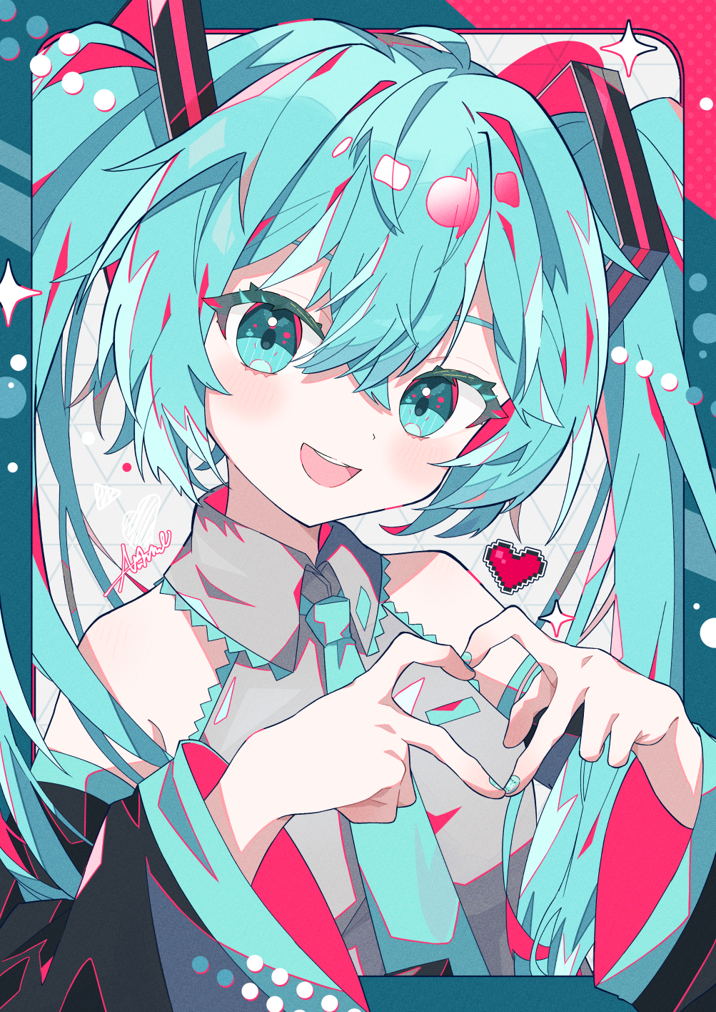 ハート插画图片壁纸 ハート插画图片壁纸