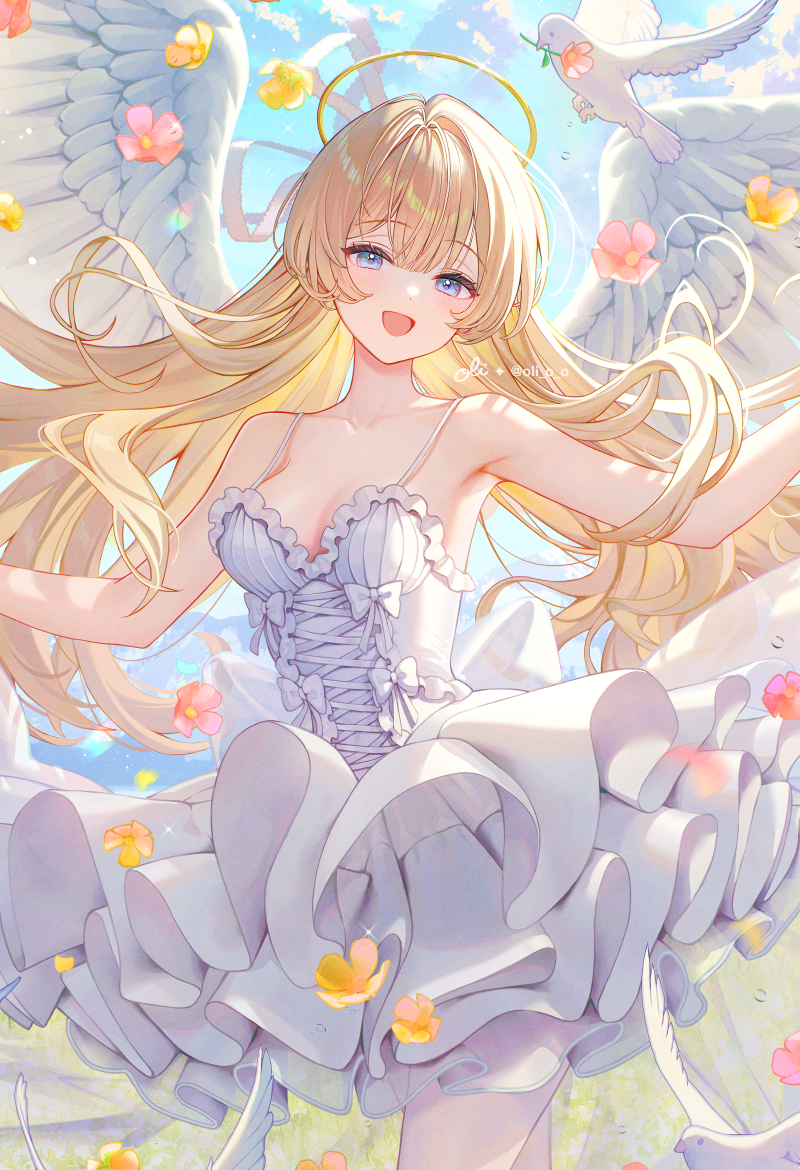 【絵師100人展】天使の微笑み插画图片壁纸 【絵師100人展】天使の微笑み插画图片壁纸