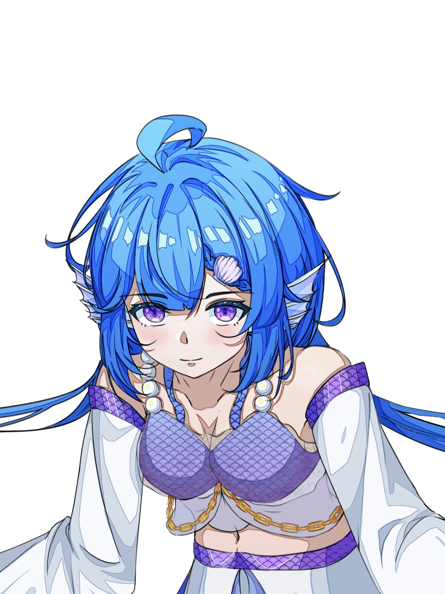 鲛人少女——深海公主插画图片壁纸 鲛人少女——深海公主插画图片壁纸