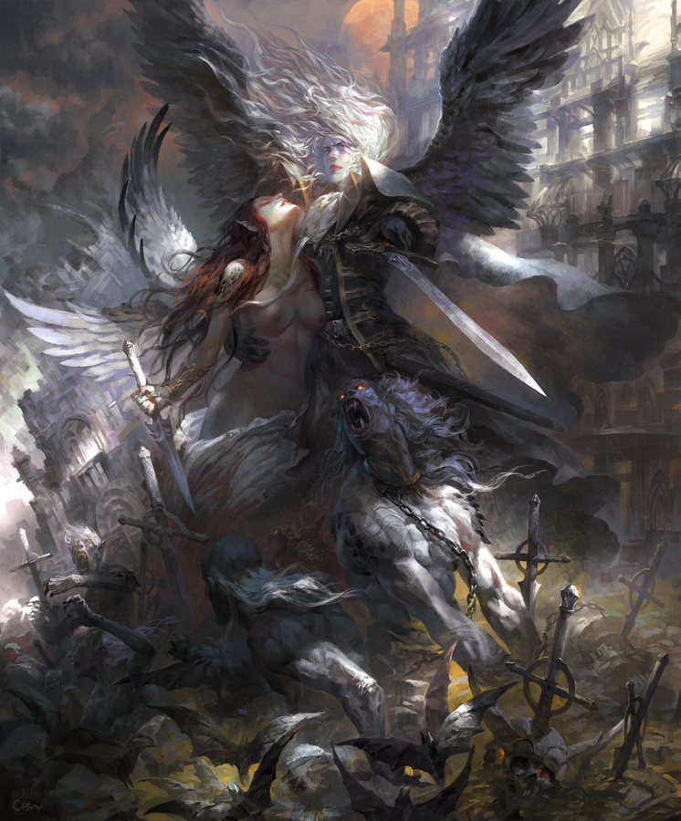 吸血鬼系列插画图片壁纸 吸血鬼系列插画图片壁纸