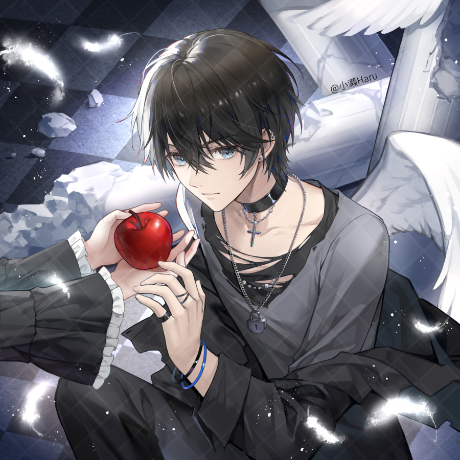 喂苹果jpg插画图片壁纸 喂苹果jpg插画图片壁纸