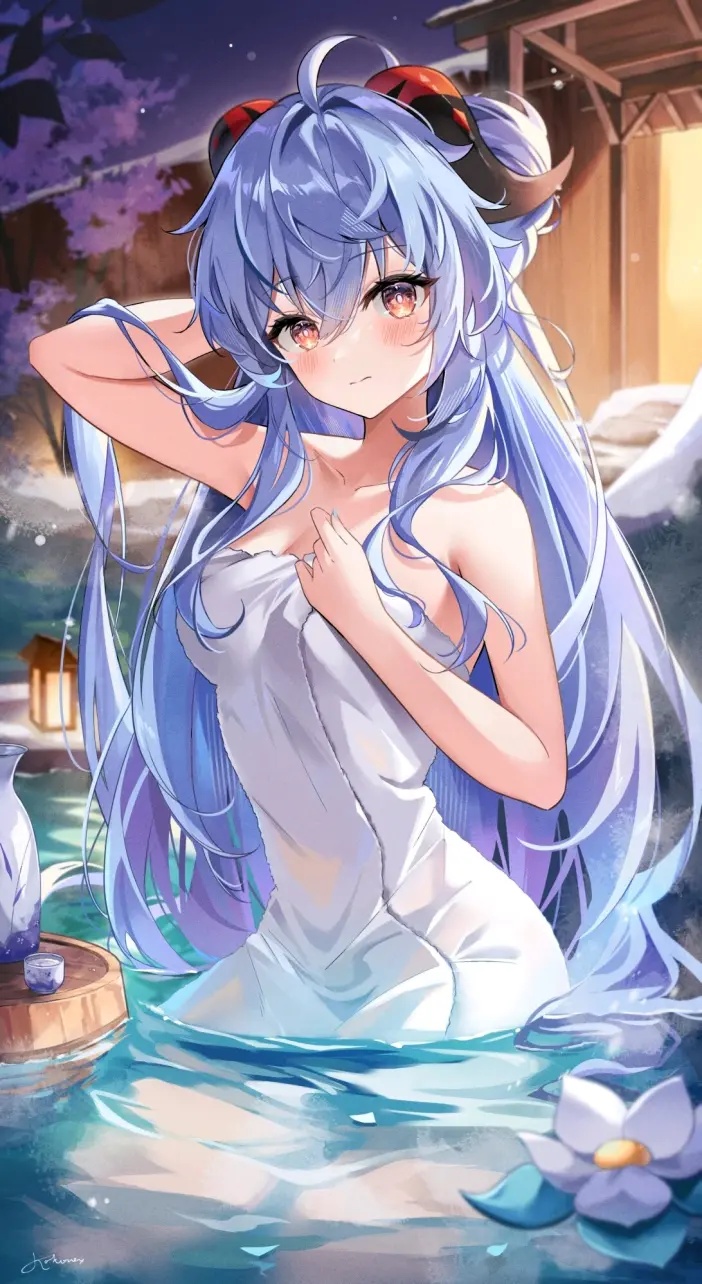 甘雨美图头像同人高清图