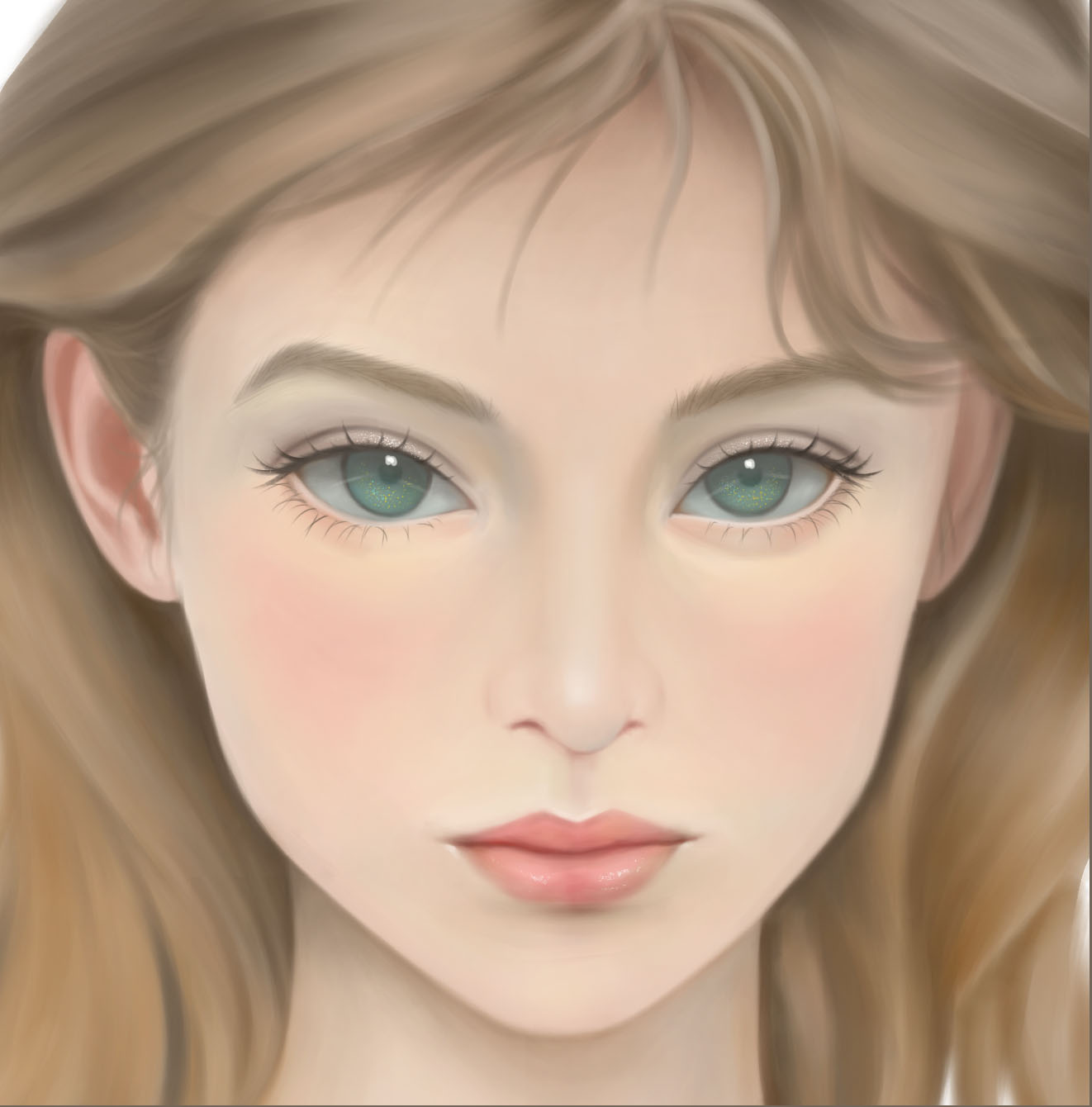 金发碧眼插画图片壁纸 金发碧眼插画图片壁纸