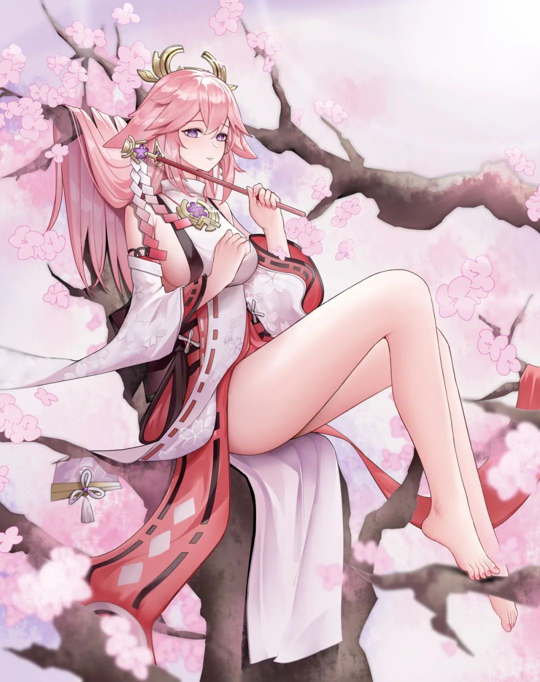 狐狸姐姐好迷人~神子也太撩了吧 | 《原神》八重神子壁纸特辑