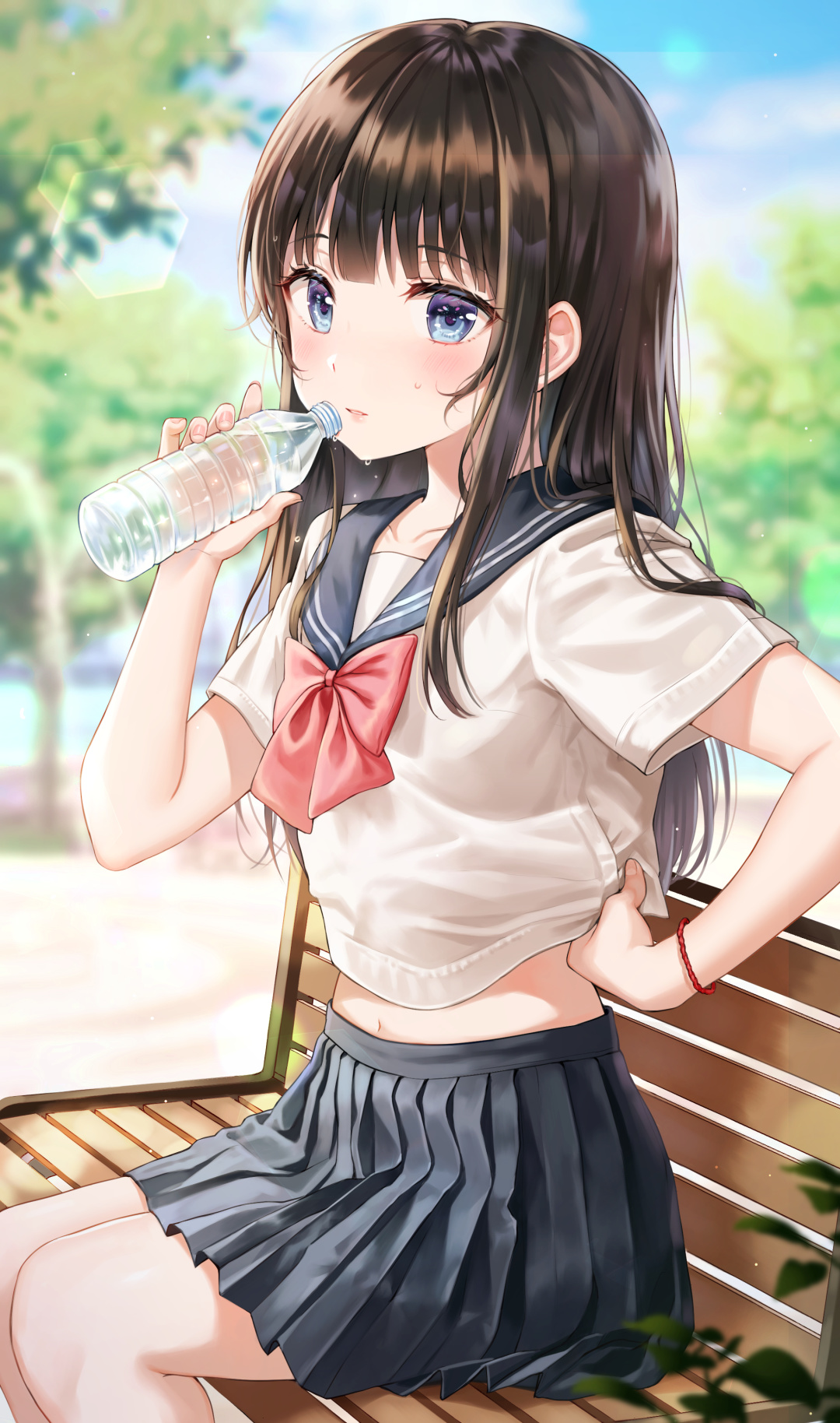 让人想狂摸一把的大腿,身材太好了! |制服少女绝美壁纸合辑