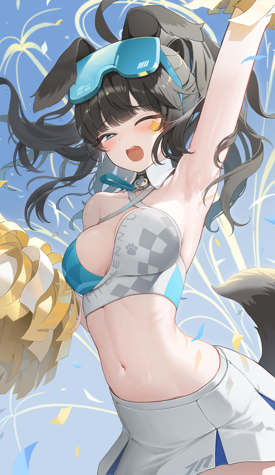 哇哦~啦啦队里的姐姐裙子都那么短的吗? |《碧蓝档案》猫冢响美图合集