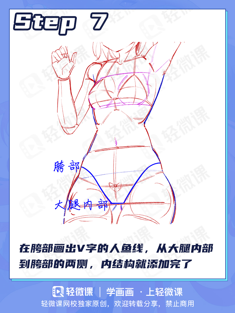 你是不是不会画人体?2分钟掌握人体躯干画法!
