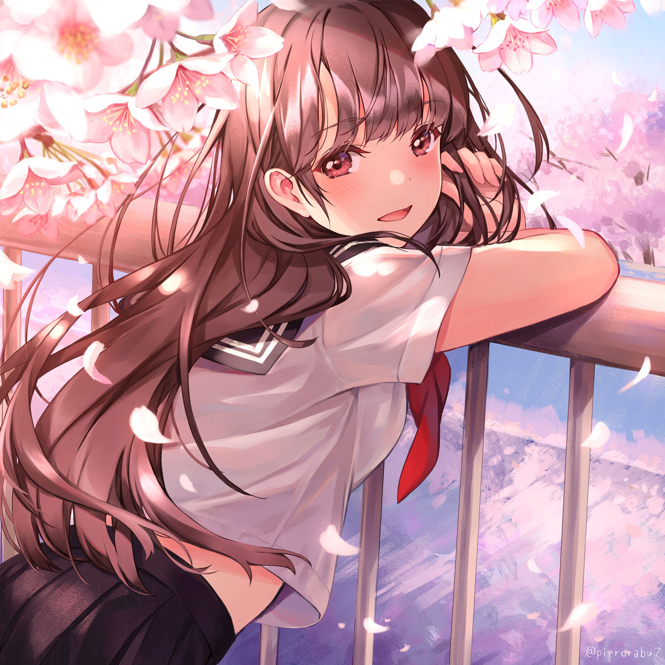 最正宗的清新风格,没人能逃得过的制服诱惑!!|水手服美图插画特辑