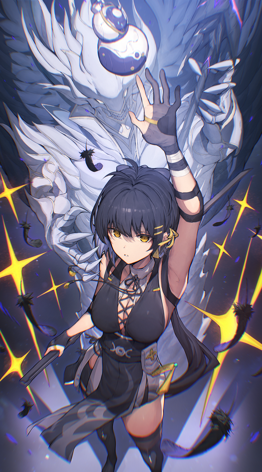 鸣潮女漂泊者美图:你有这么美丽性感的主角进入无音区……