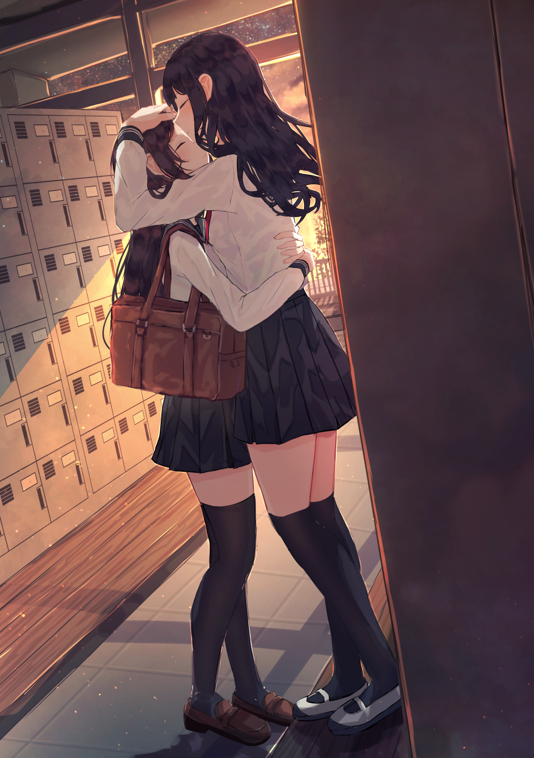 荧:“我们这样的姿势会不会不太好呢?” |二次元百合绝美壁纸合辑