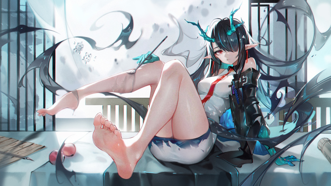 在博士面前能变得如此娇羞的人,估计只有夕了吧!!!《明日方舟》夕绝美壁纸特辑