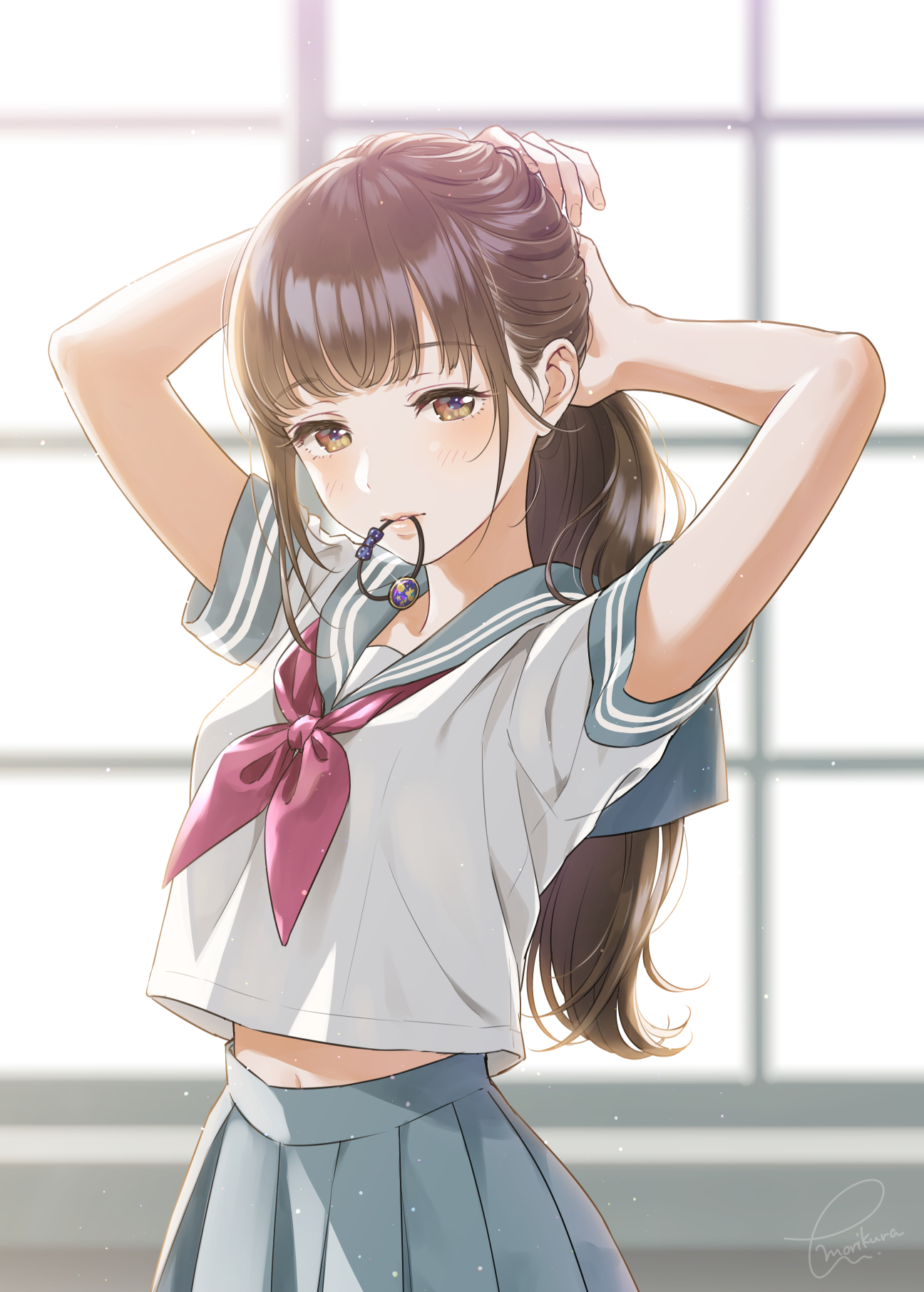 最正宗的清新风格,没人能逃得过的制服诱惑!!|水手服美图插画特辑