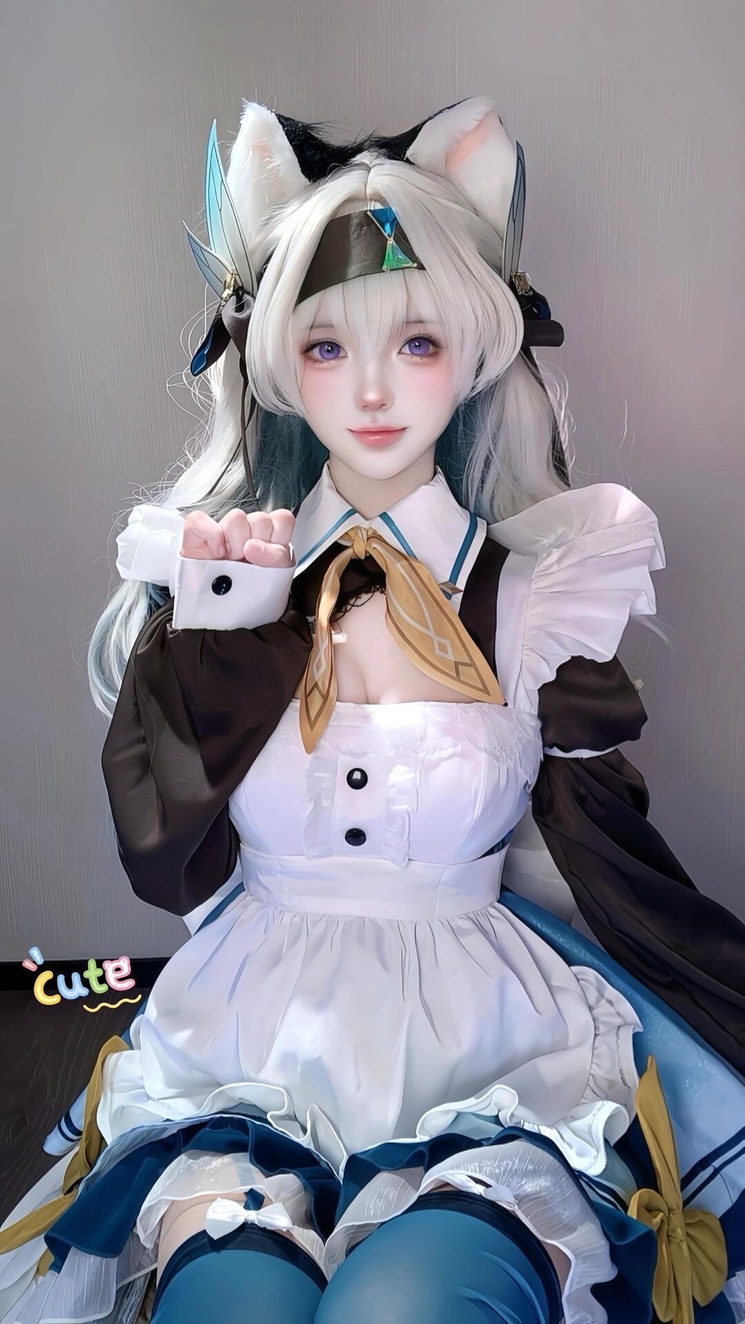星穹铁道流萤COSER美图:开拓者,来和你的“小女友”流萤约会吧~