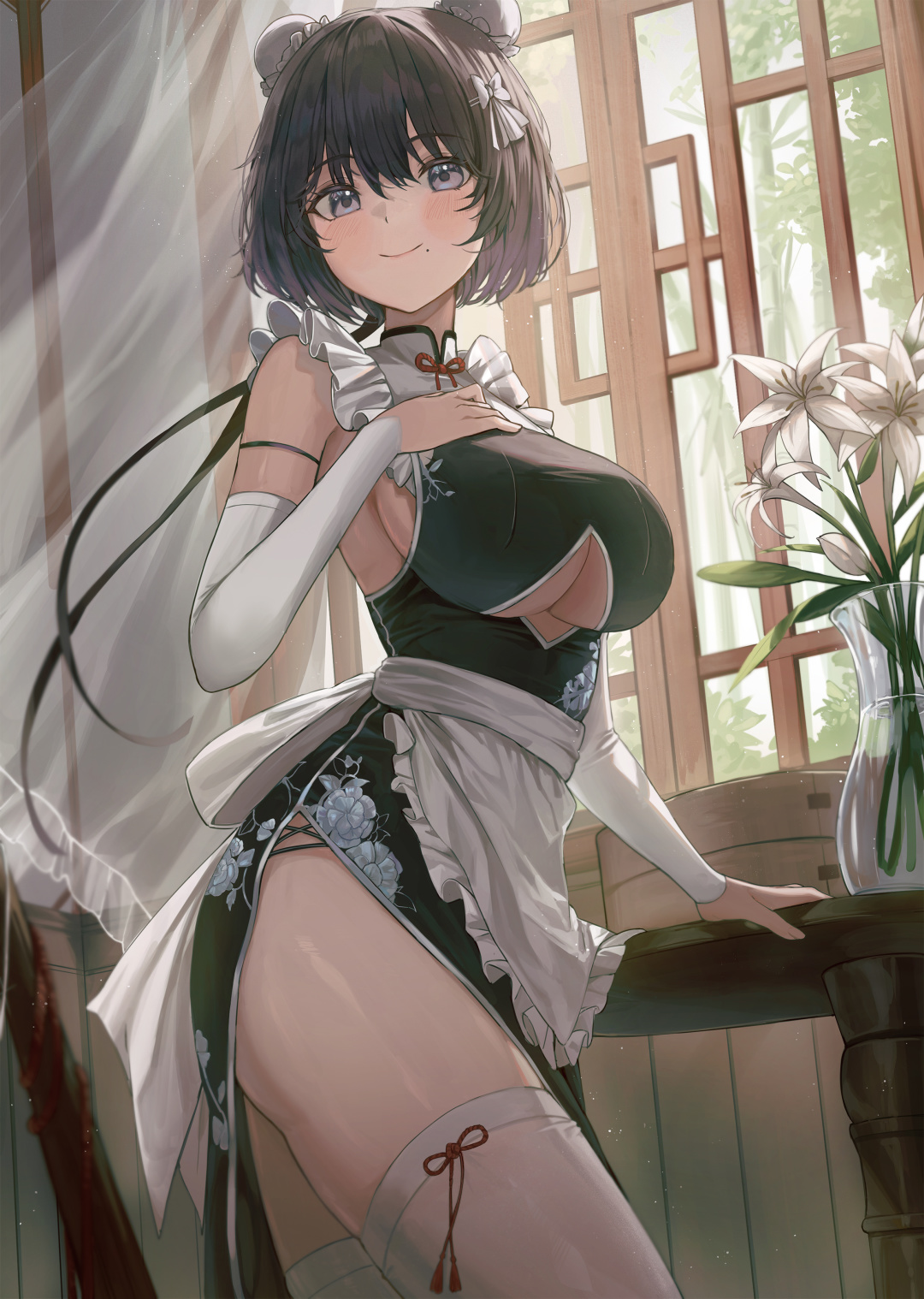除夕福利图~旗袍高开叉才好看吗? | |旗袍少女美图合集 |旗袍少女美图合集