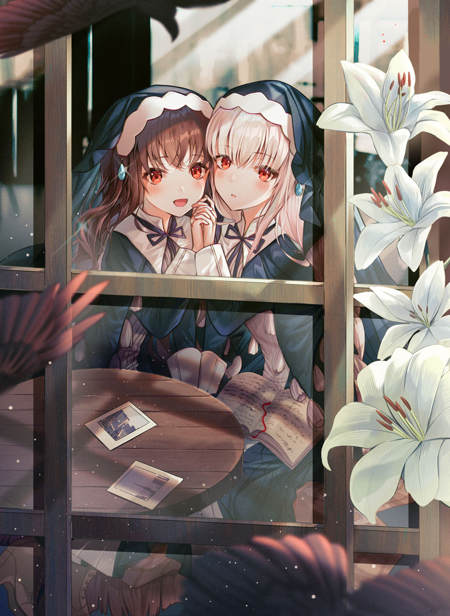 荧:“我们这样的姿势会不会不太好呢?” |二次元百合绝美壁纸合辑