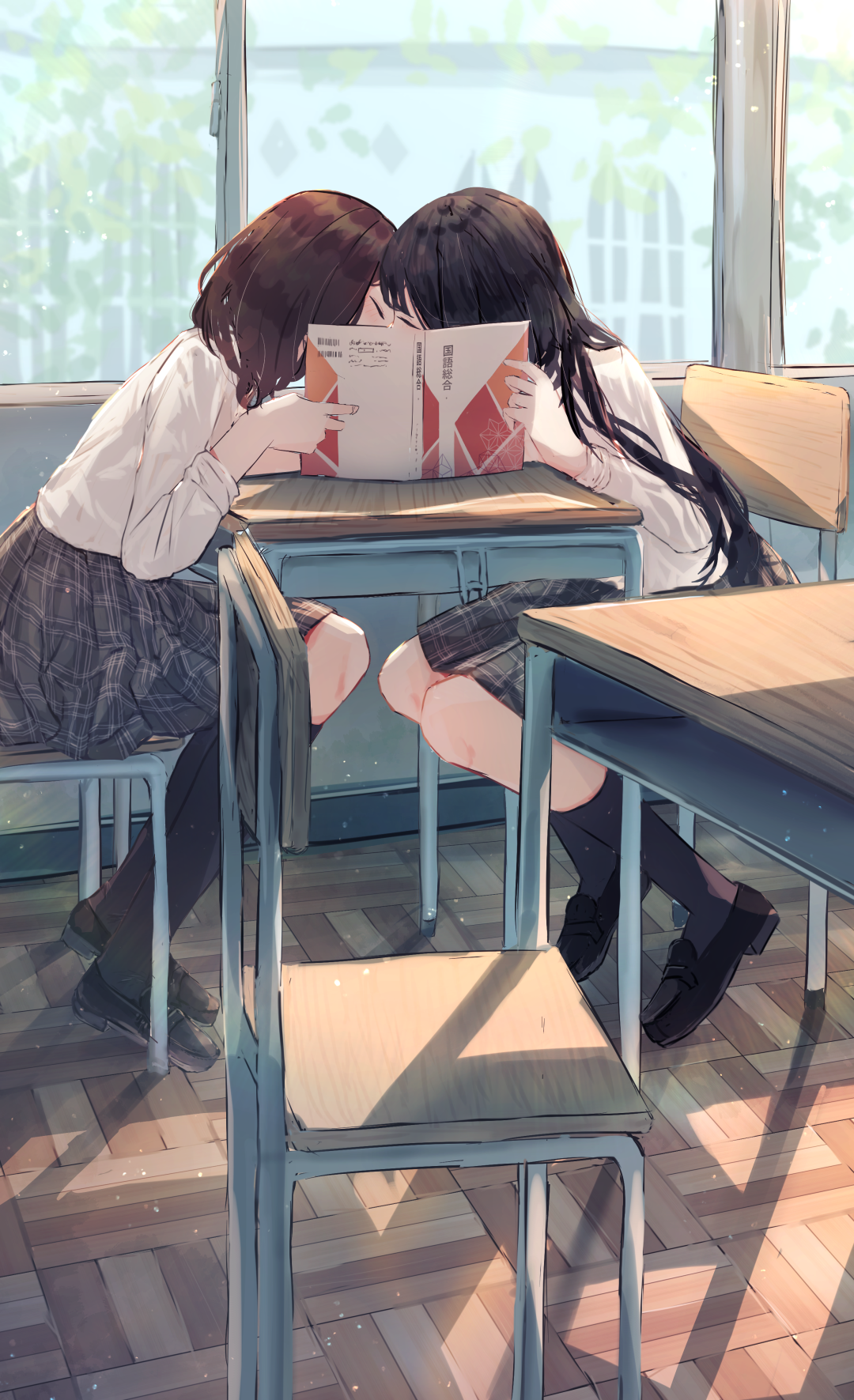 荧:“我们这样的姿势会不会不太好呢?” |二次元百合绝美壁纸合辑