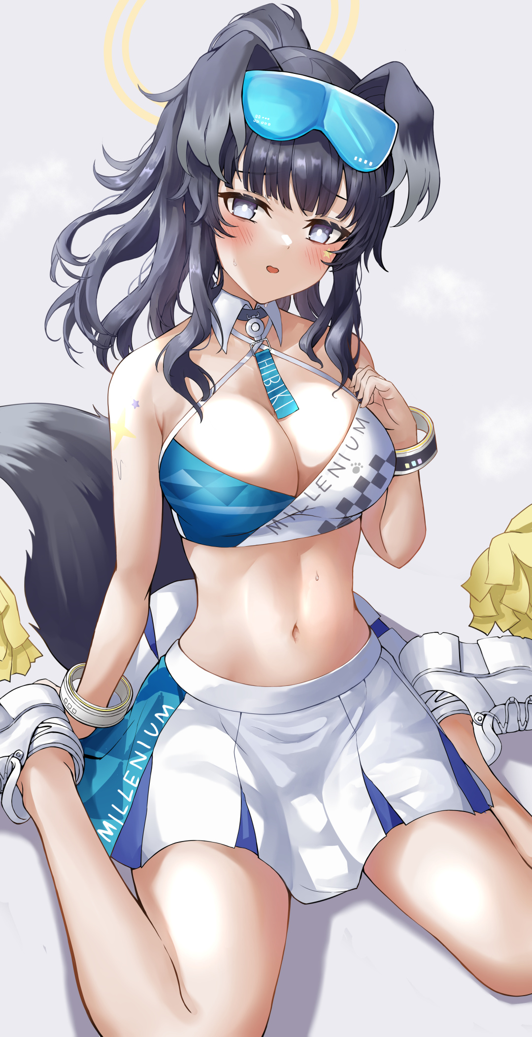 哇哦~啦啦队里的姐姐裙子都那么短的吗? |《碧蓝档案》猫冢响美图合集