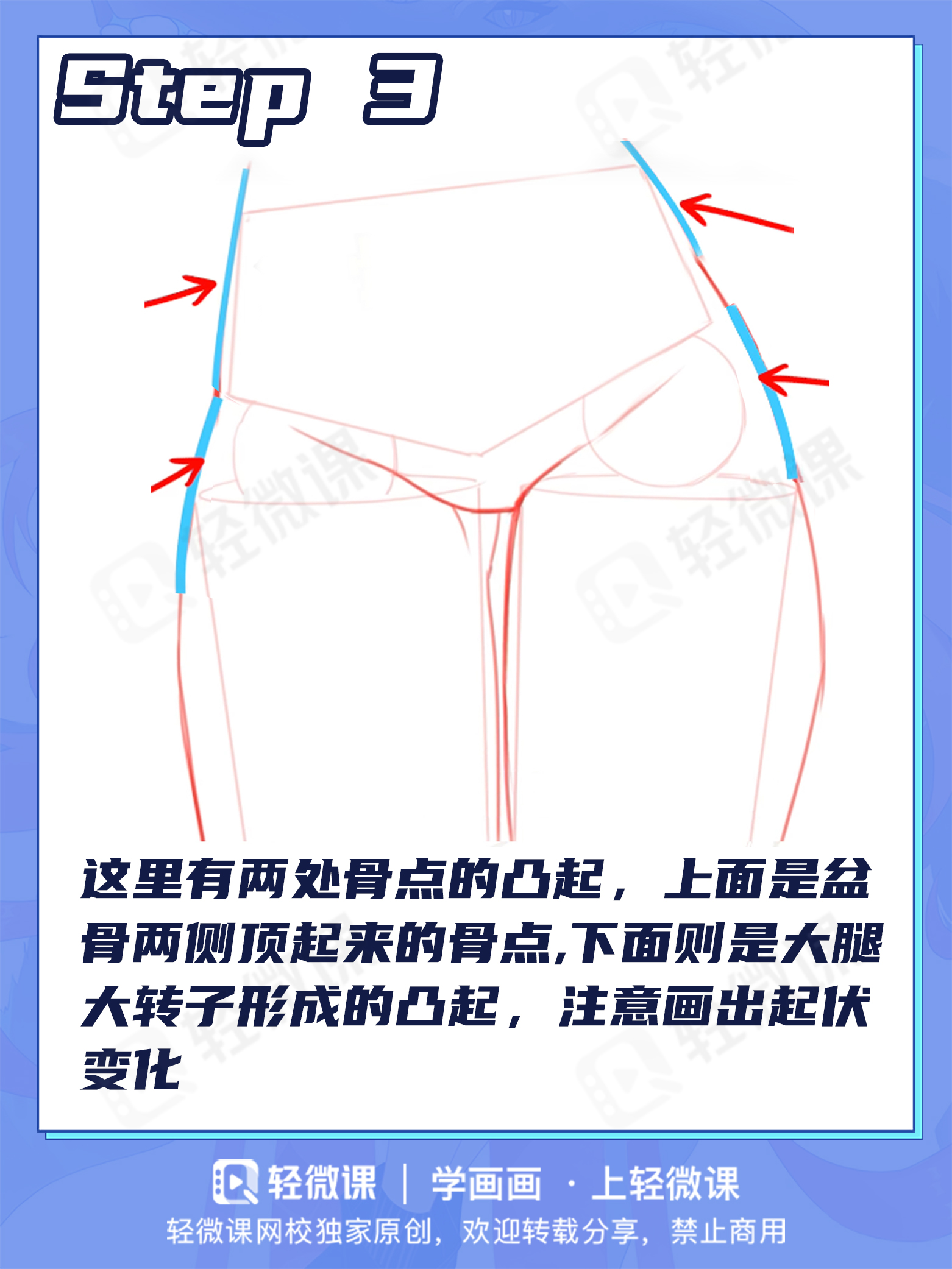 人体废看这里~胯部到底怎么画?