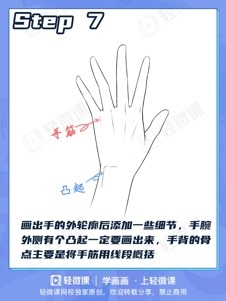 不会画手只能藏起来?看完这期你就会画手了!