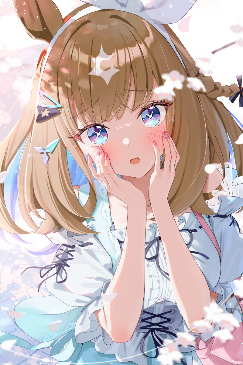 美甲女孩美图:喜欢我指甲的颜色吗?猜猜看是用什么染的?