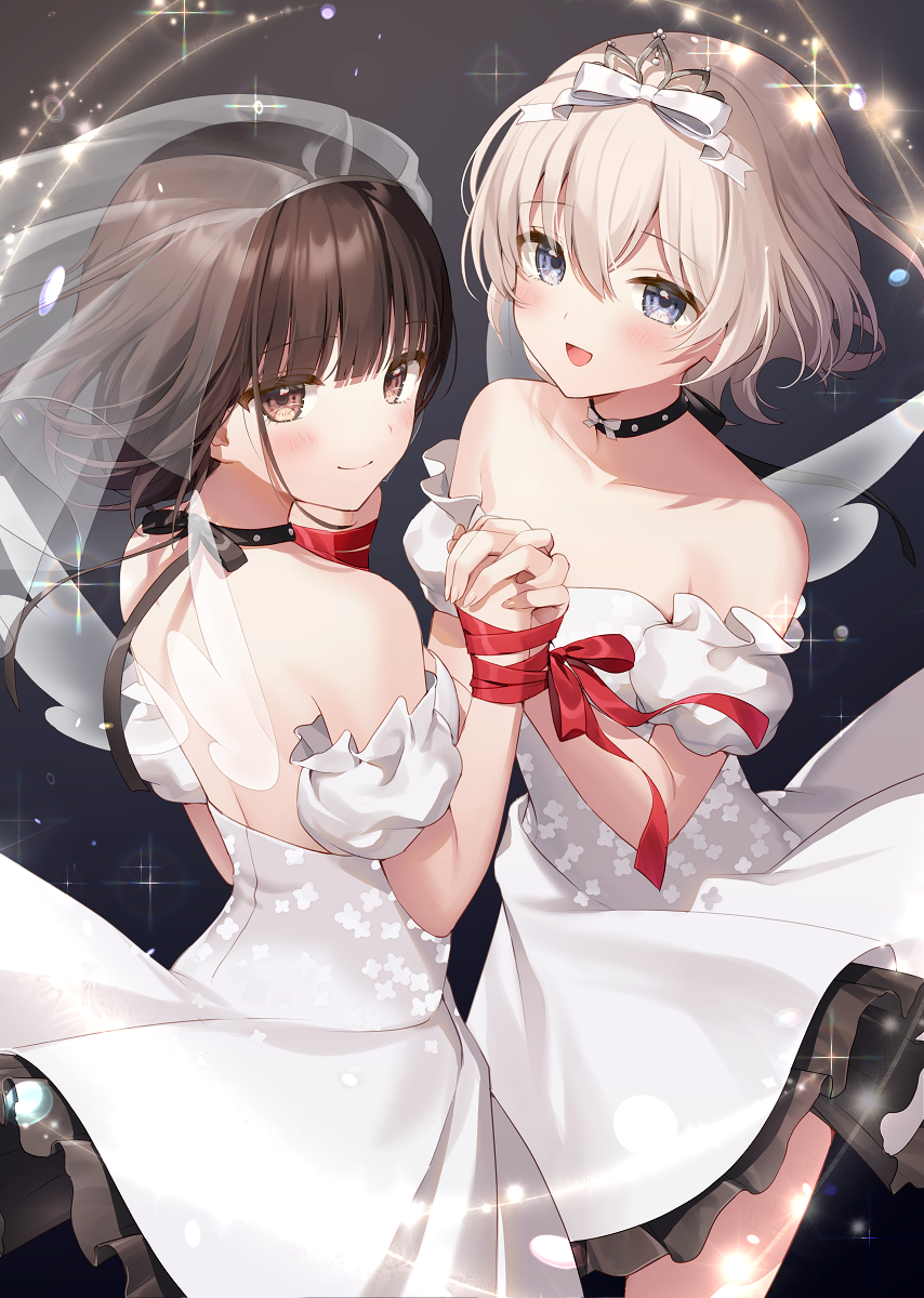 荧:“我们这样的姿势会不会不太好呢?” |二次元百合绝美壁纸合辑