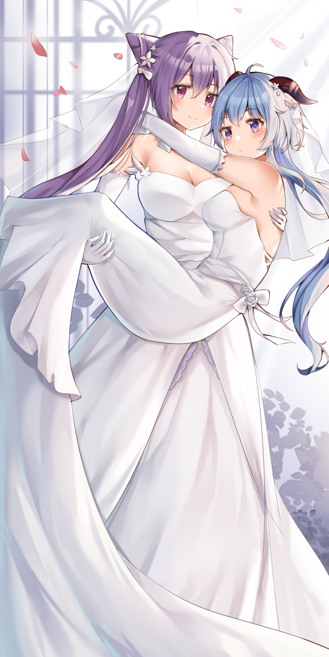 【原神百合美图】甘雨X刻晴:表面是管理璃月的好搭档,背地里两人却在偷偷干这种事…