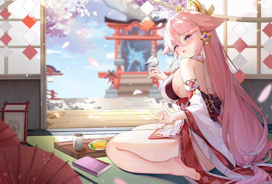 狐狸姐姐的巫女服好迷人! |巫女服绝美壁纸合集