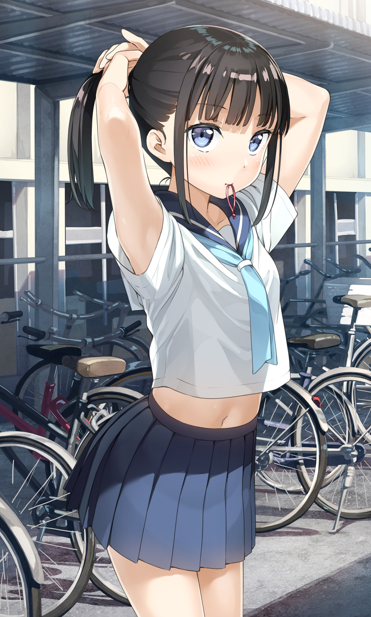 最正宗的清新风格,没人能逃得过的制服诱惑!!|水手服美图插画特辑