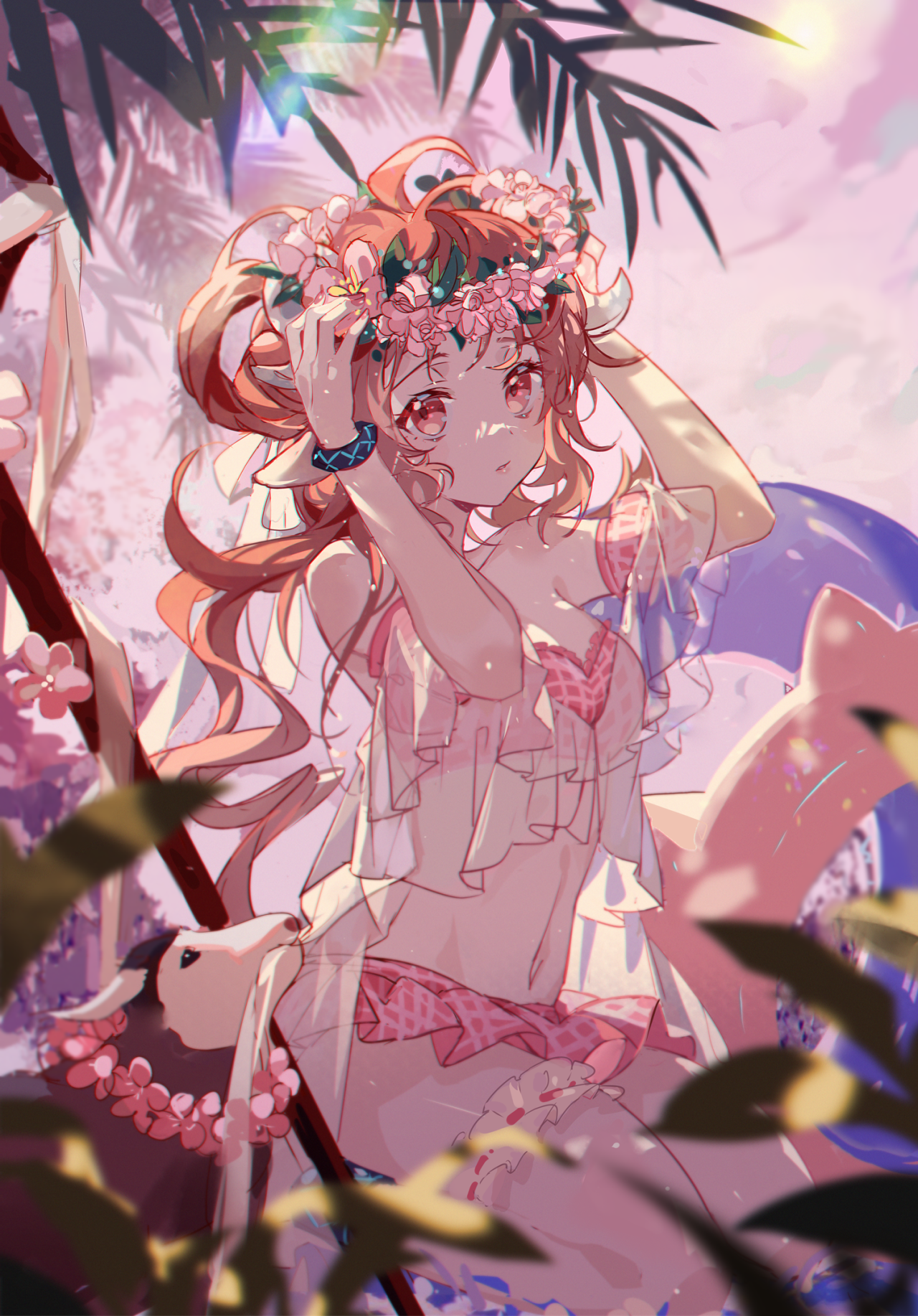 小羊女孩美图:可爱小羊咩咩叫,今晚数绵羊睡觉~