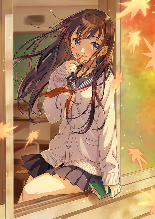 最正宗的清新风格,没人能逃得过的制服诱惑!!|水手服美图插画特辑