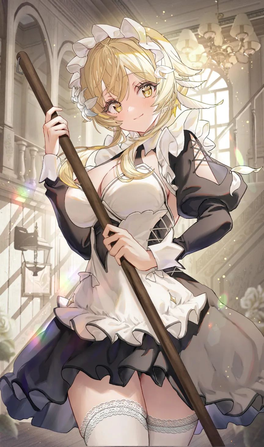 丝袜美腿、女仆装壁纸…爱了爱了!【Pixiv】人气榜7月第1期