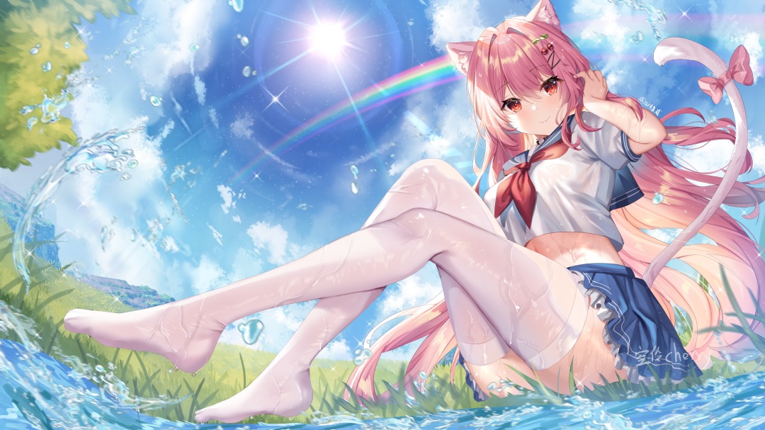 最正宗的清新风格,没人能逃得过的制服诱惑!!|水手服美图插画特辑