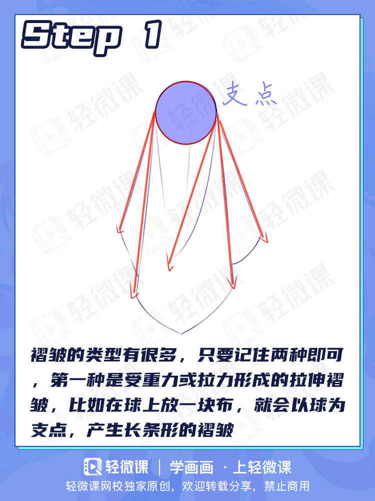 有手就行的褶皱画法!学会这2招解决99%的褶皱问题!