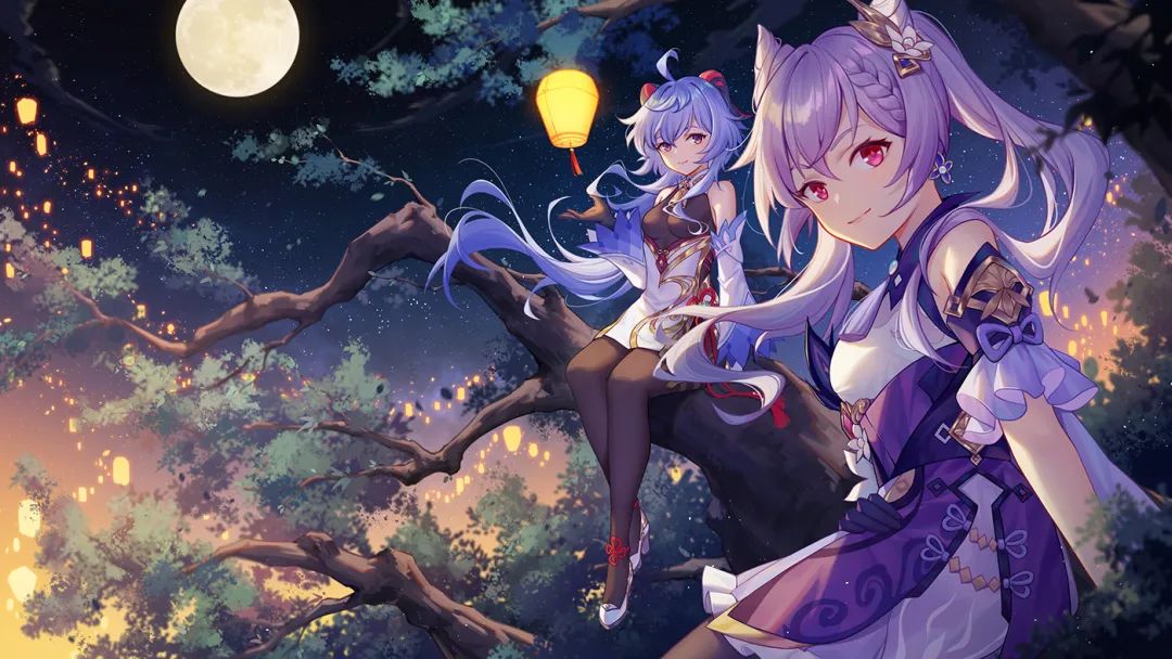 【原神百合美图】甘雨X刻晴:表面是管理璃月的好搭档,背地里两人却在偷偷干这种事…