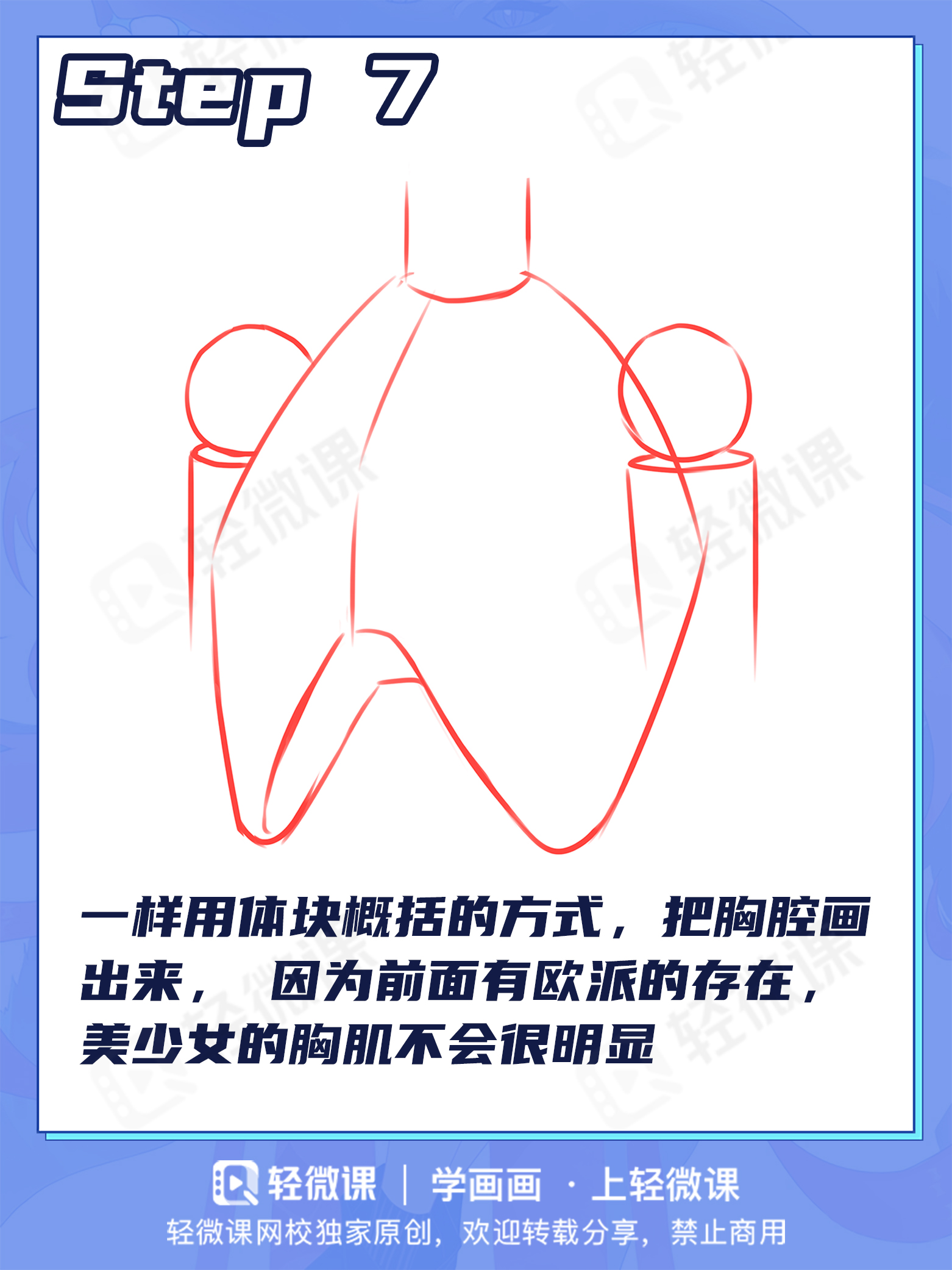 胸肌?欧派?男女胸部差异该怎么画?