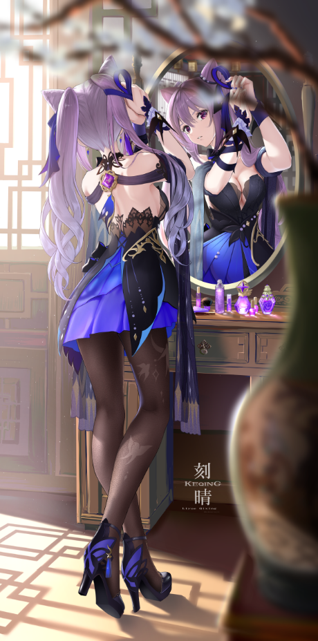 原神刻晴高清美图:今晚吃刻师傅的“牛杂”!