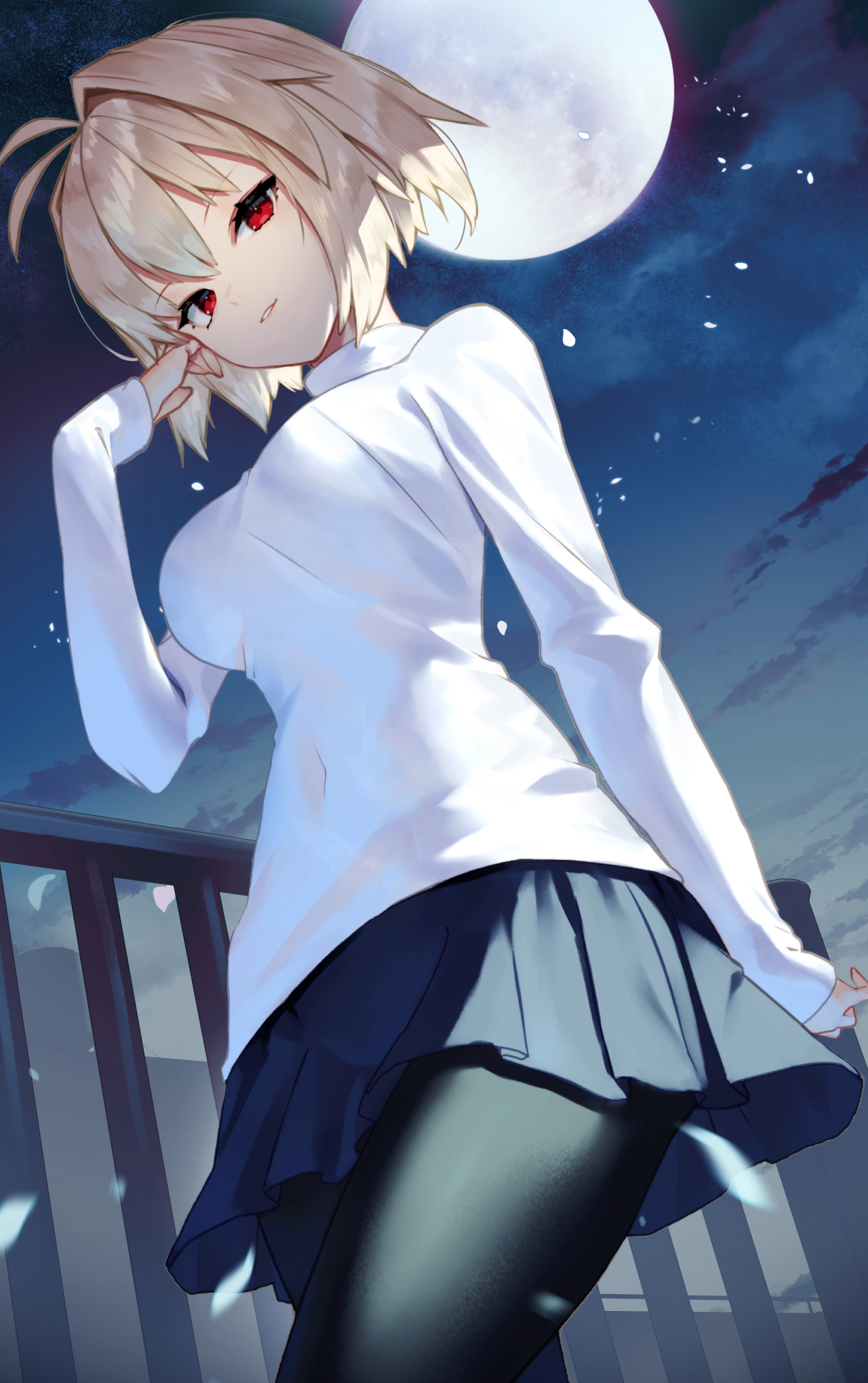 今夜月色真美~ | 月下女孩美图