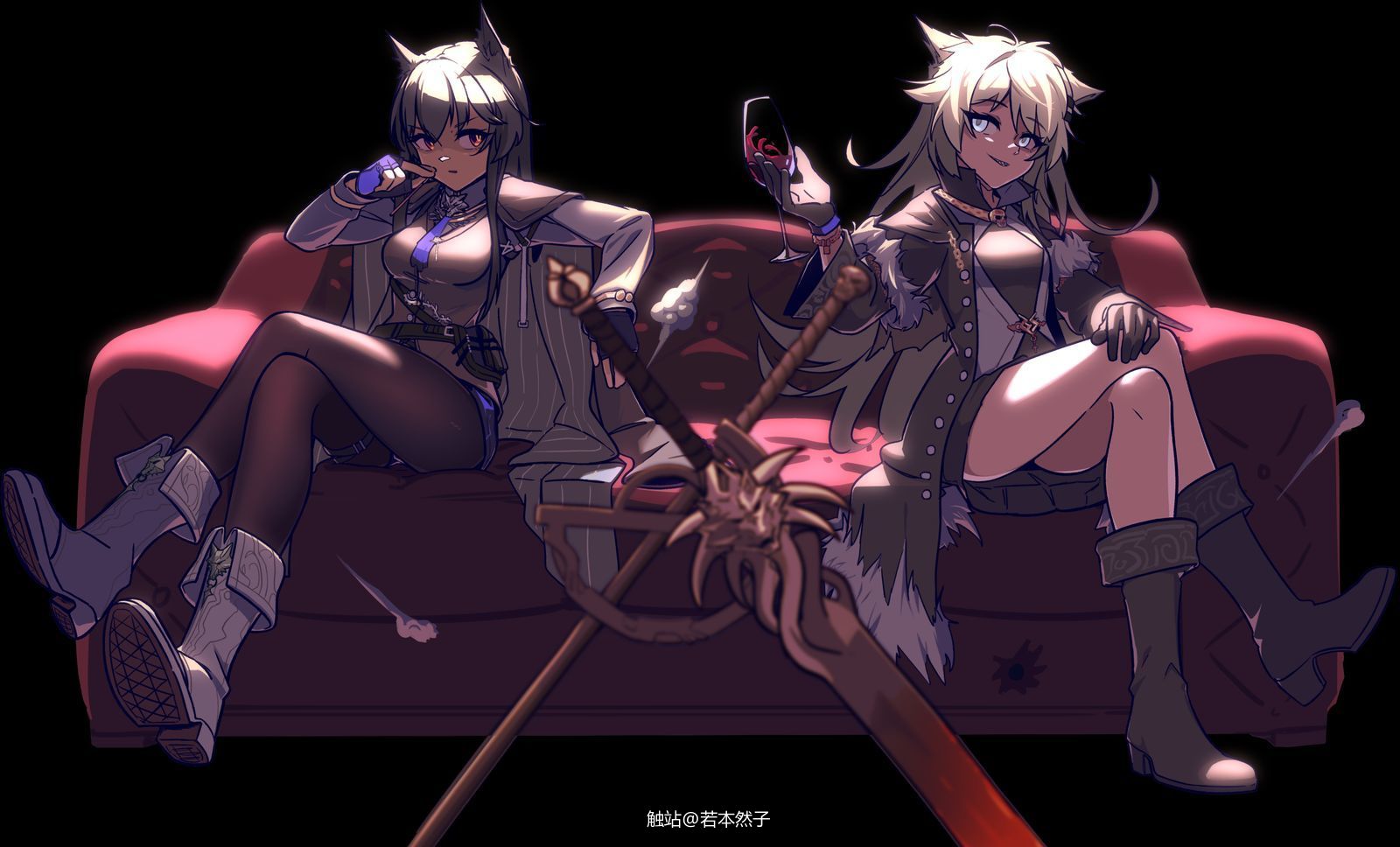 性感黑色丝袜or魅惑蕾丝白边?当然都要啦!| 触站画师作品精选【10月第1期】