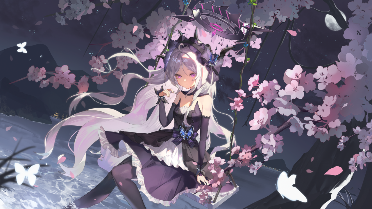 荡秋千女孩美图:不可以在室内荡秋千!