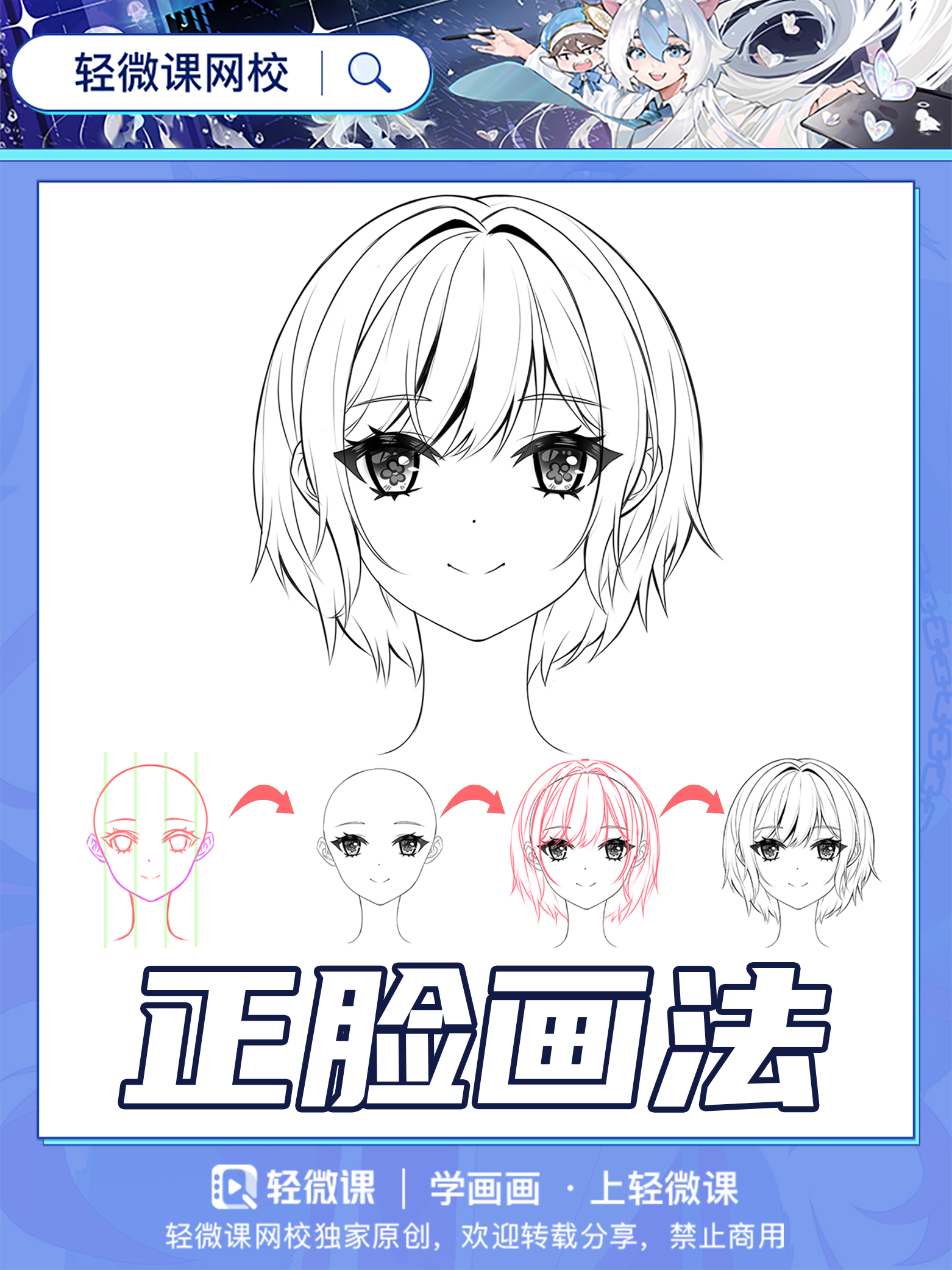 2分钟,解决你不会画脸的世纪难题!